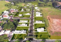 Vista aérea geral do loteamento Bella Vista
