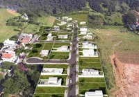 Vista aérea geral do loteamento Bella Vista