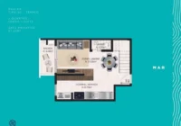 Planta baixa do pavimento térreo do duplex — Villa del Mar